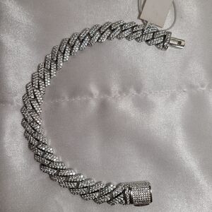 Silver Rhinestone Bracelet